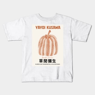 Yayoi Kusama Pumpkin Exhibition Art Japanese Wall Art Kids T-Shirt